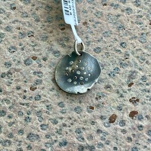 Sterling Silver 925 Multi Colored Diamonds in Pendant .30 carats total